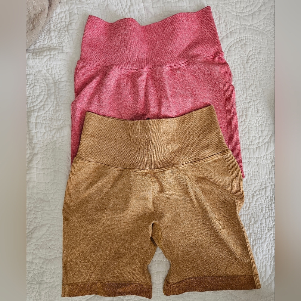 SOLD- Peachy Bunz Gym Shorts